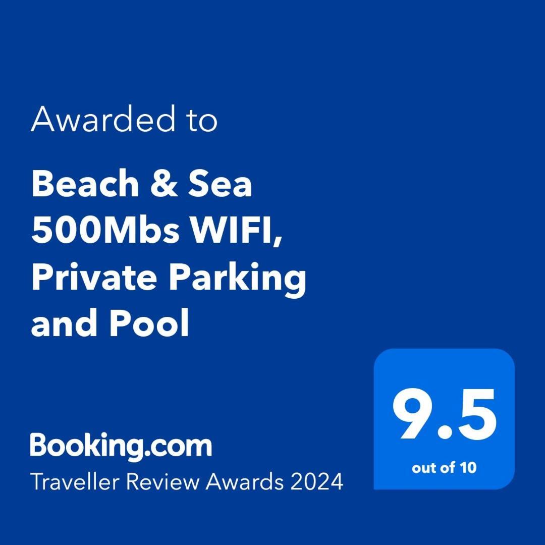 Beach & Sea Apt, Fast Wifi, Airco, Private Parking And Pool 포티마오 외부 사진